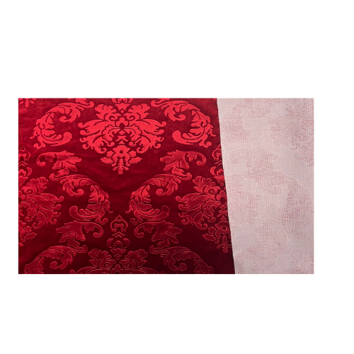 Damask Embossed Velvet Fabric - Damask Pattern, 55" Width, 100% Polyester (1 Yard)