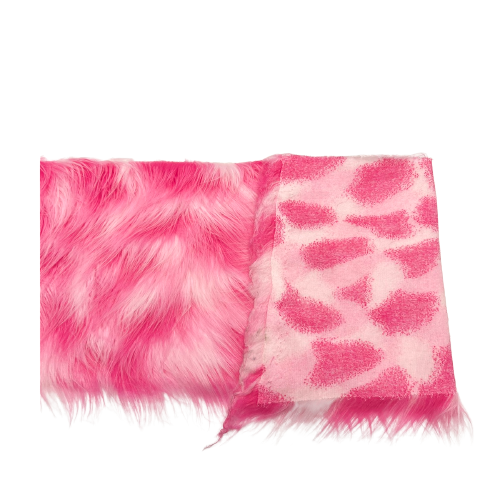 Three Tone Shaggy Faux Fur Fabric - Three Tone Faux Fur Fabric, 60" Width, 4" Pile Length (1 Yard)