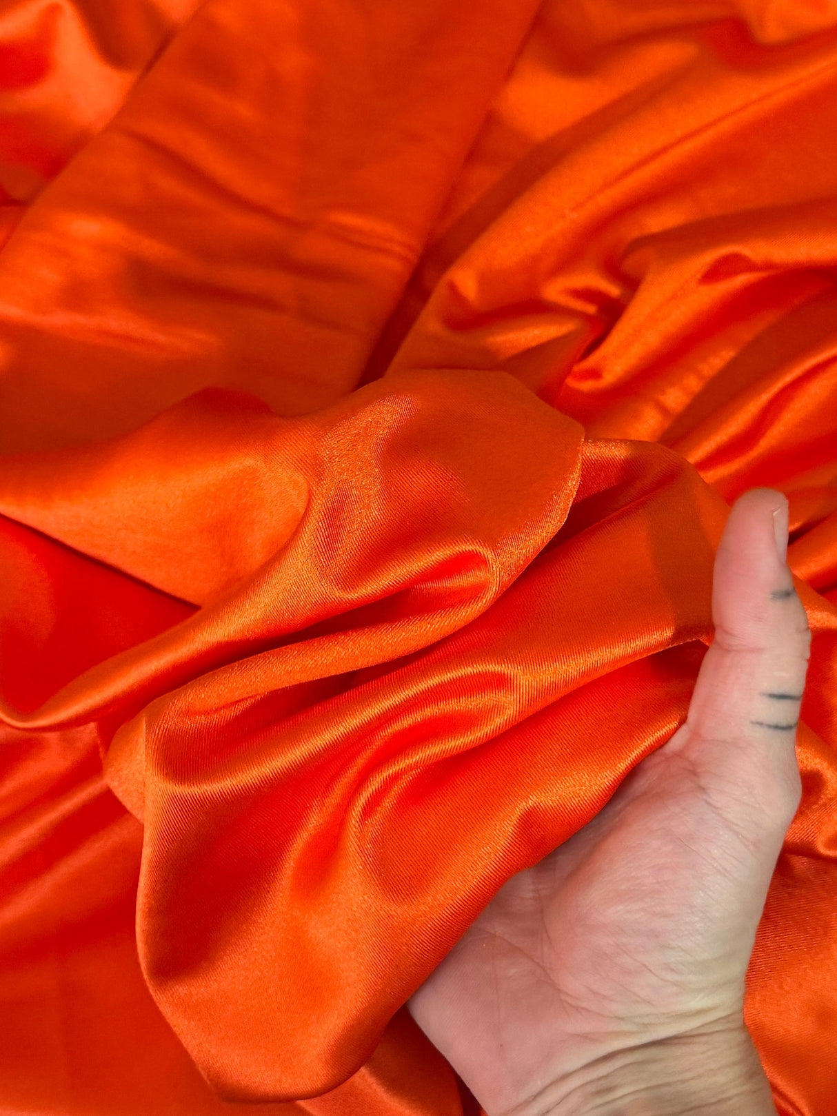 Shiny Nylon Spandex Orange