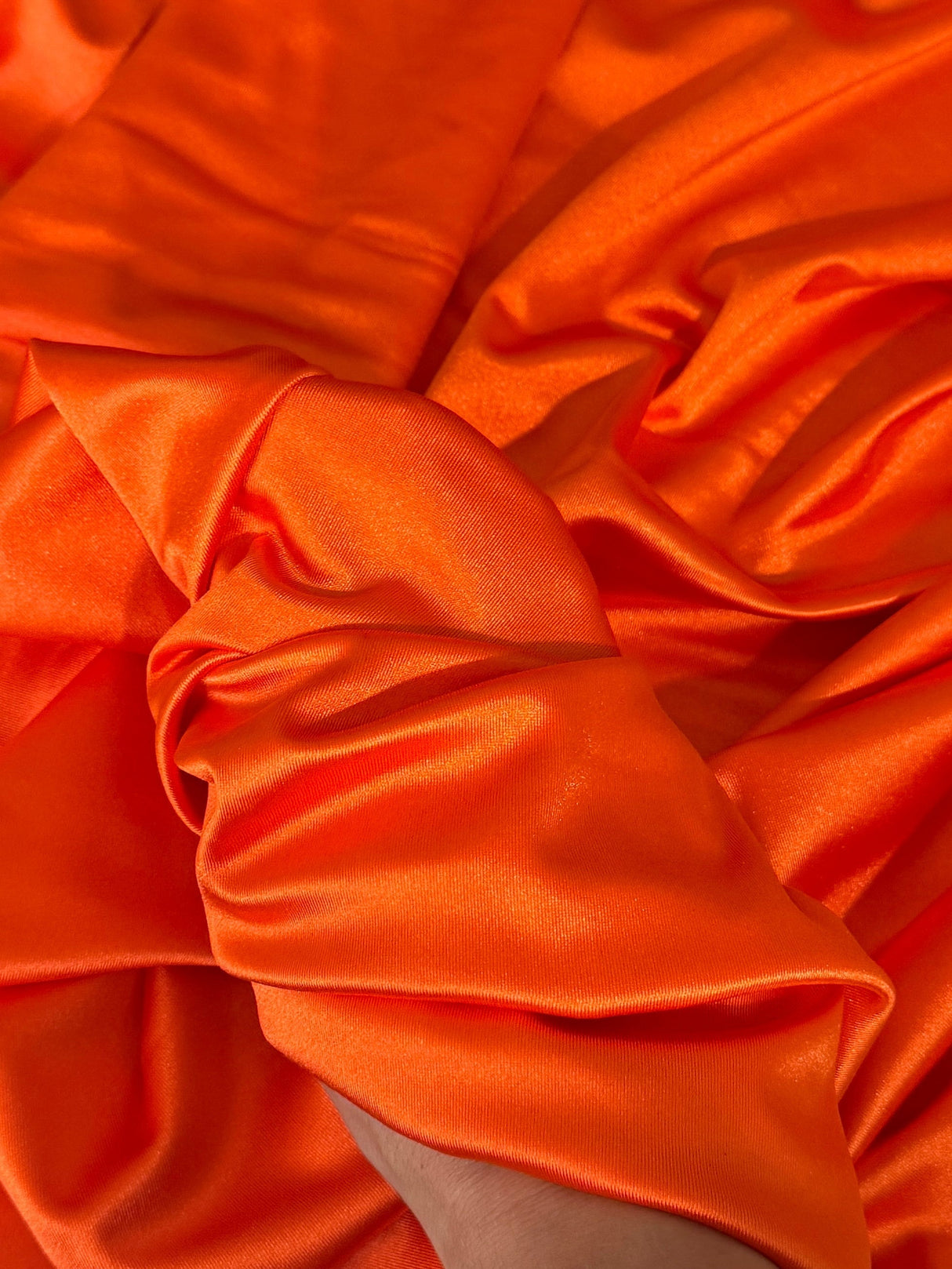 Shiny Nylon Spandex Orange