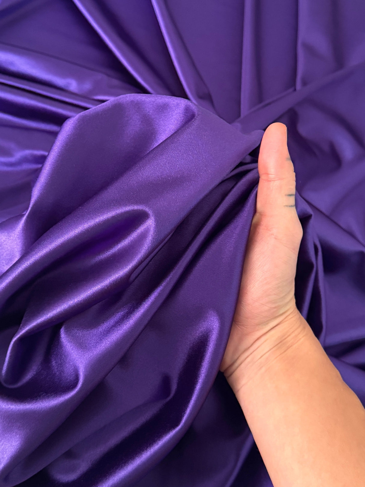 Shiny Nylon Spandex Purple