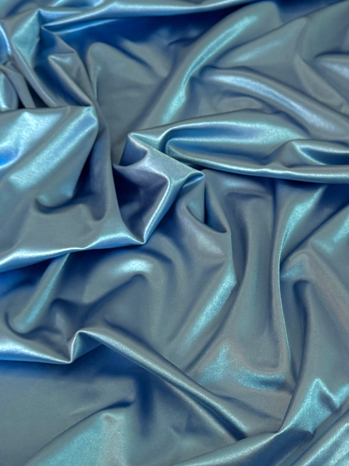 Shiny Nylon Spandex Slate Blue