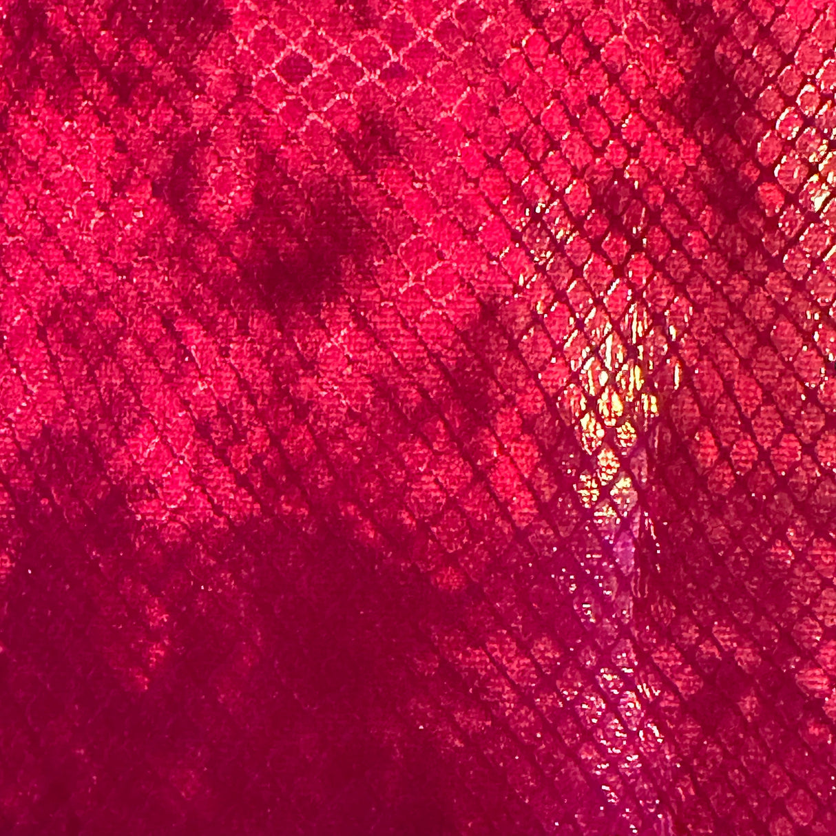 Stretch Velvet Fabric Foiled Diamond Snake 60" Width