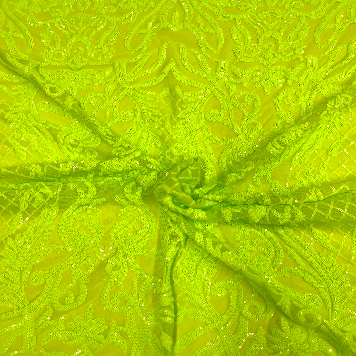 Stretch Sequins Fabric Luna Sequin Mesh