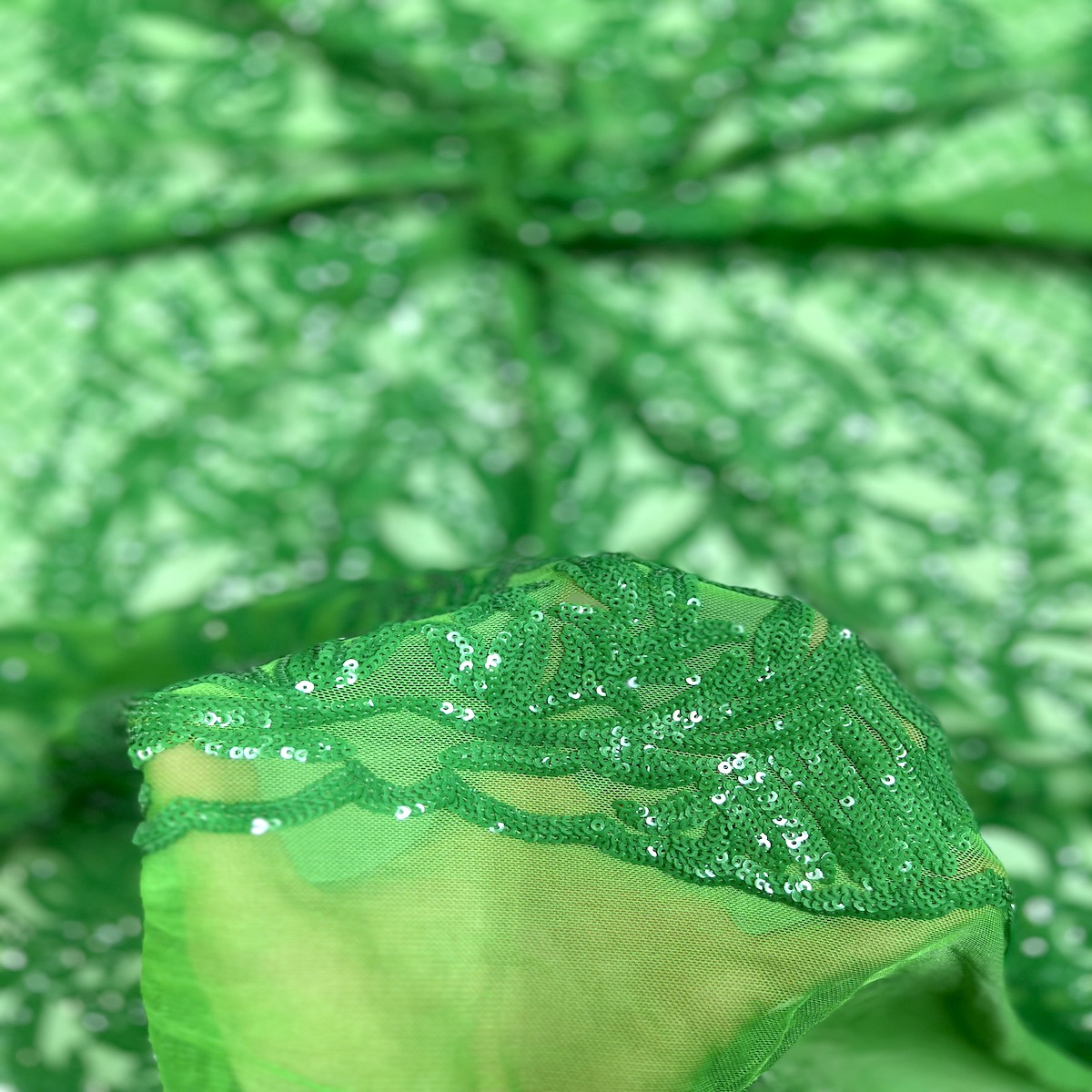 Stretch Sequins Fabric Luna Sequin Mesh