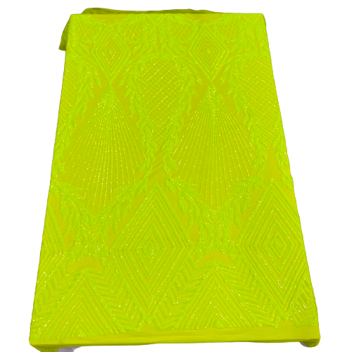 Stretch Sequins Fabric Alpica Geometric