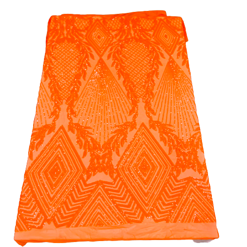 Stretch Sequins Fabric Alpica Geometric
