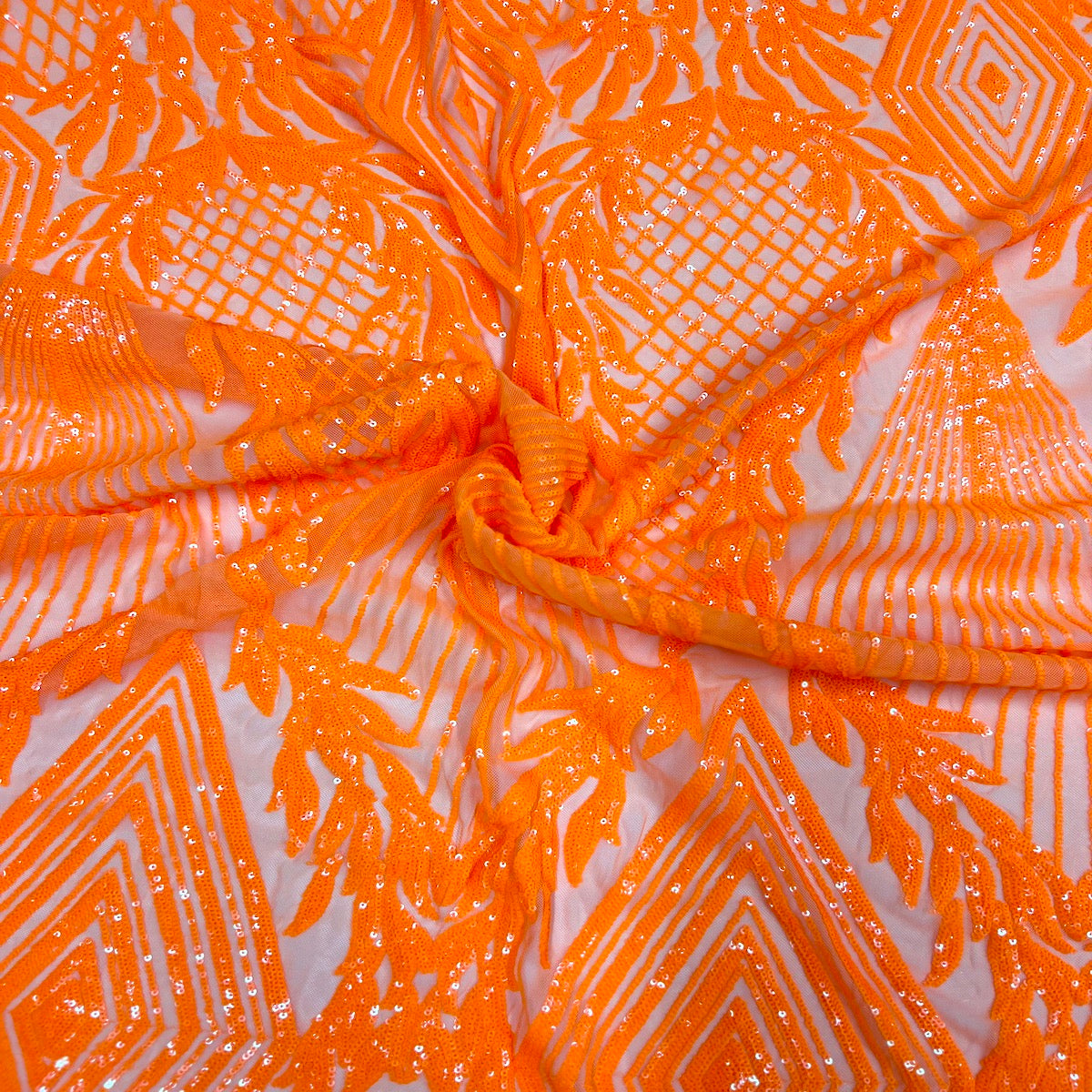 Stretch Sequins Fabric Alpica Geometric