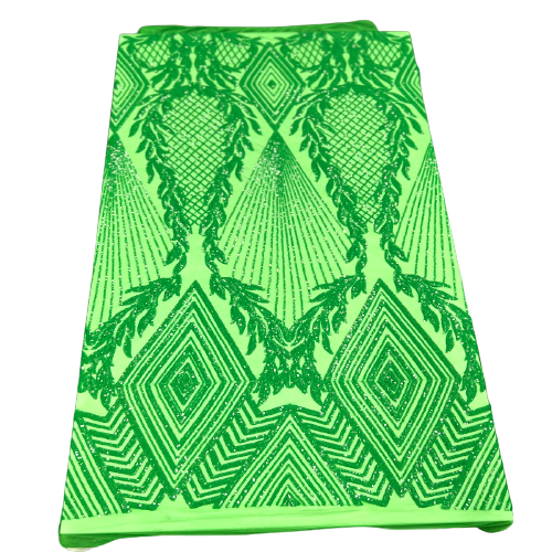 Stretch Sequins Fabric Alpica Geometric