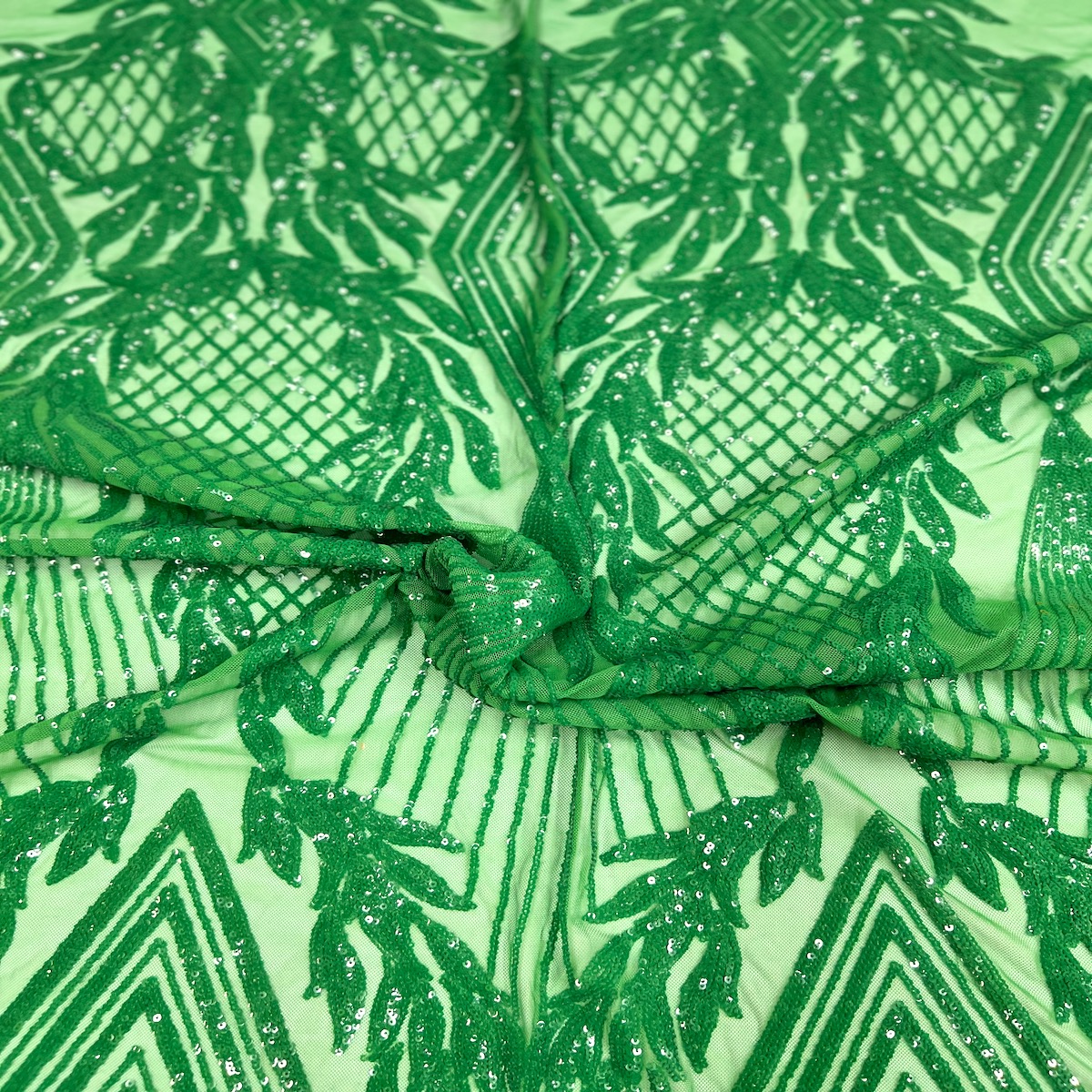 Stretch Sequins Fabric Alpica Geometric