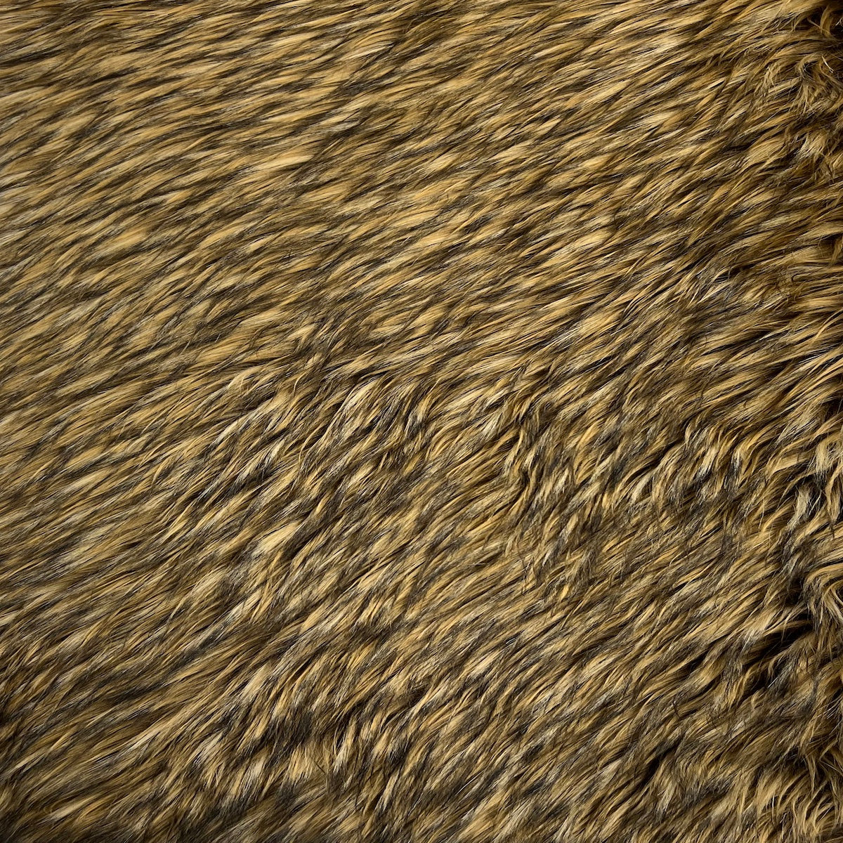 Faux Fur Shag Fabric Coyote Multicolor