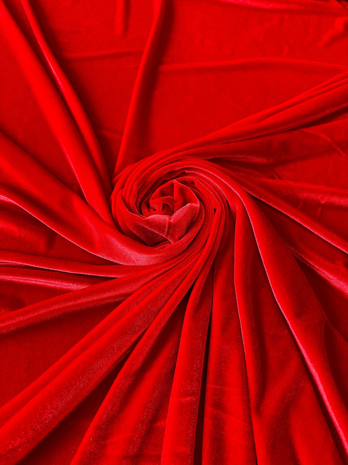 Stretch Velvet Red