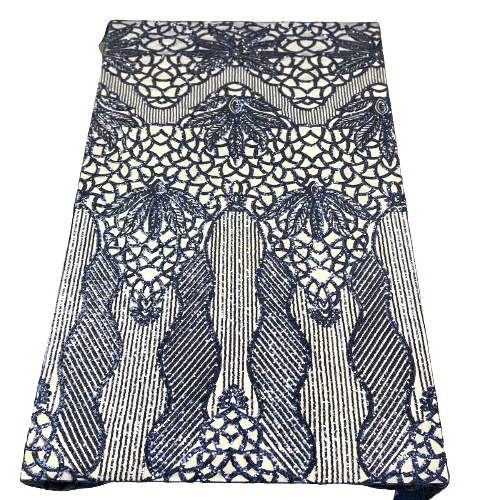 Stretch Sequins Fabric with Mesh Backing