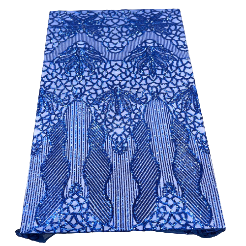 Stretch Sequins Fabric with Mesh Backing