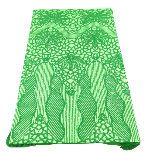 Stretch Sequins Fabric with Mesh Backing