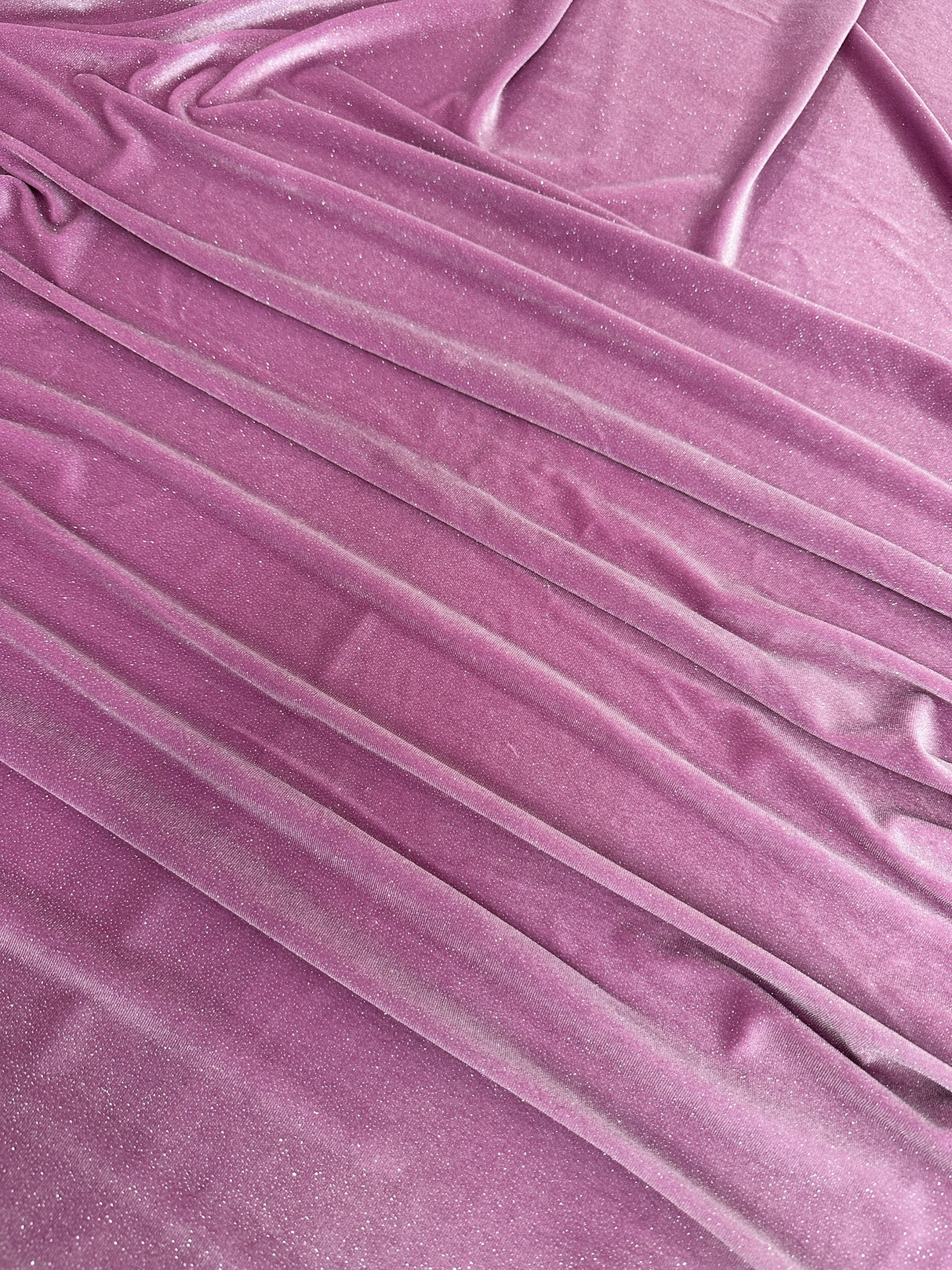 Shimmery Stretch Velvet Mauve