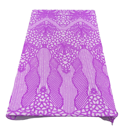 Stretch Sequins Fabric with Mesh Backing