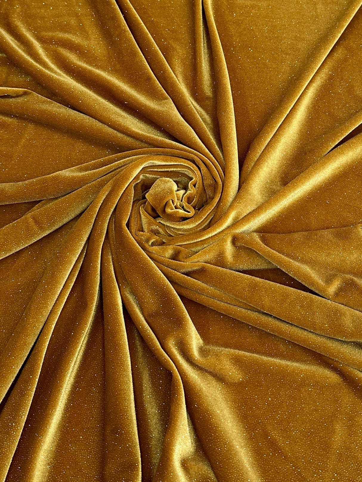 Shimmery Stretch Velvet Gold