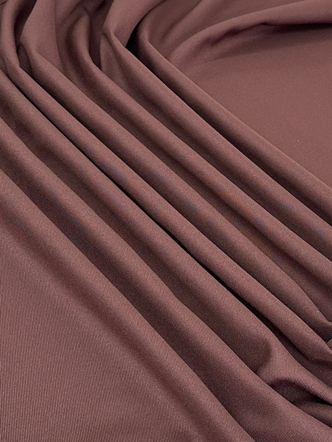 Chocolate Brown Gabardine