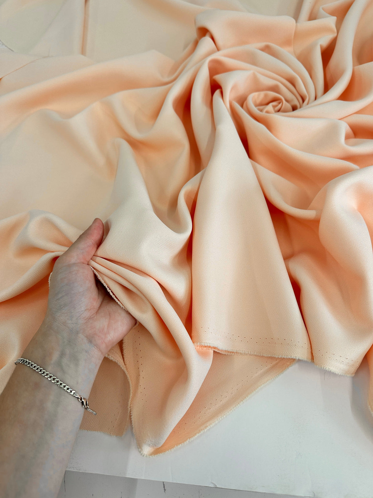 Peach Gabardine