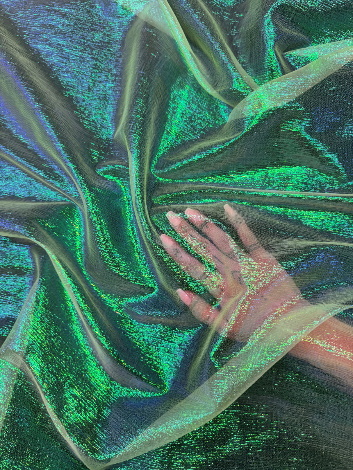 Iridescent Crushed Organza