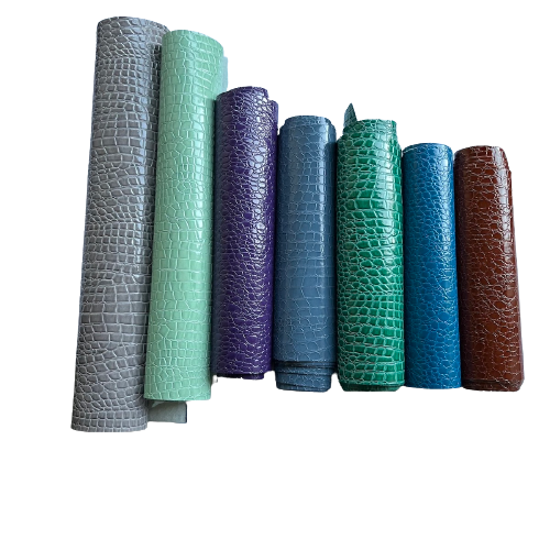 Faux Crocodile Vinyl Fabric - Crocodile Embossed, 54" Width (1 Yard)