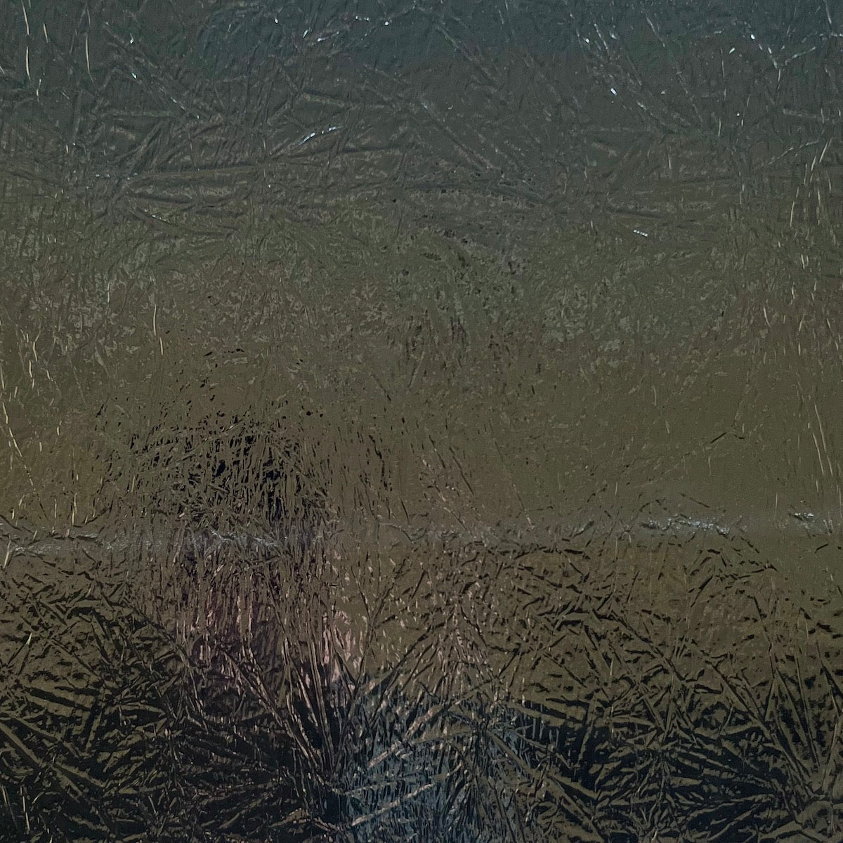 Crushed Distressed Foil Chrome Mirror Reflective Vinyl Fabric - Vinyl TPU, Crushed Distressed Foil, 54" Width (1 Yard)