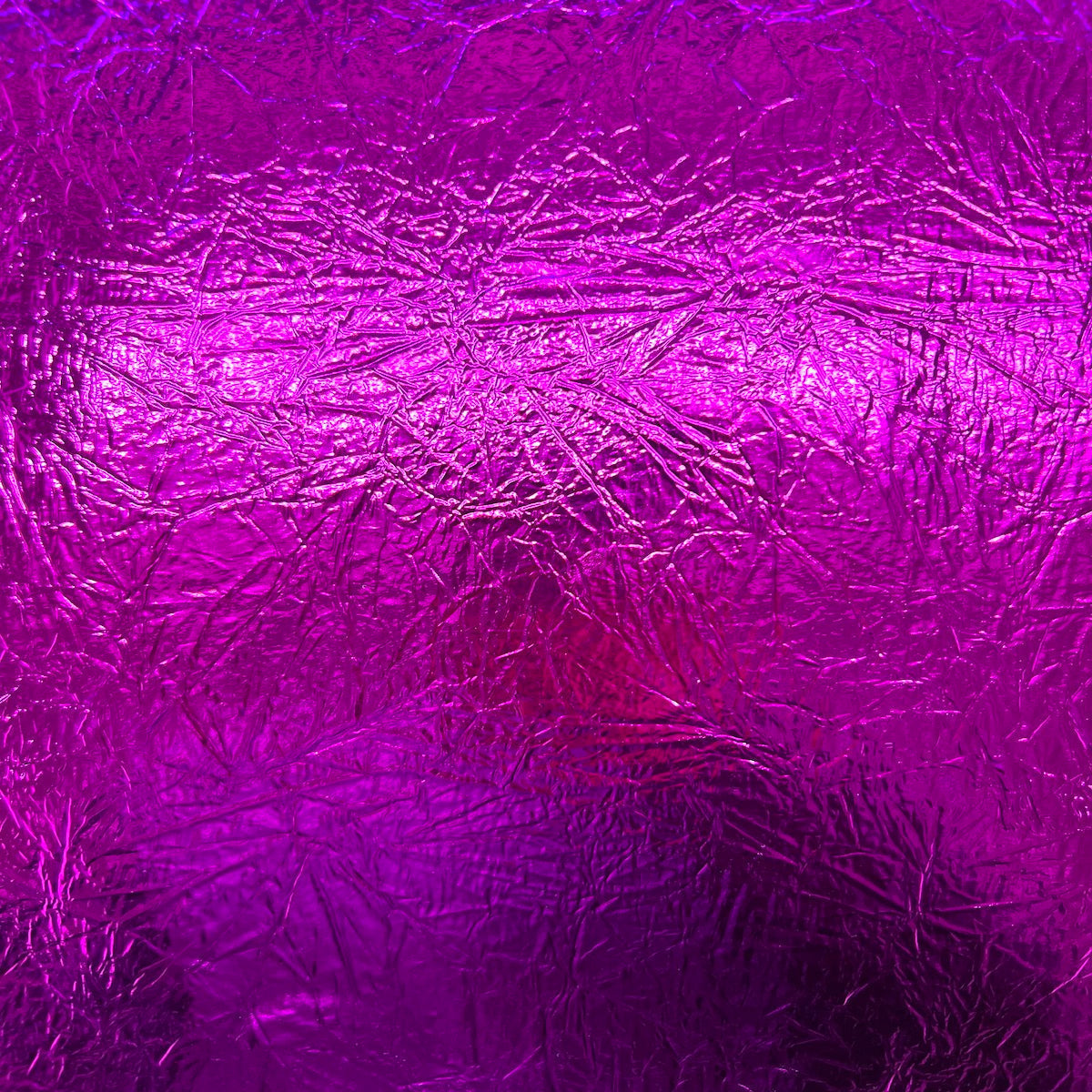 Crushed Distressed Foil Chrome Mirror Reflective Vinyl Fabric - Vinyl TPU, Crushed Distressed Foil, 54" Width (1 Yard)