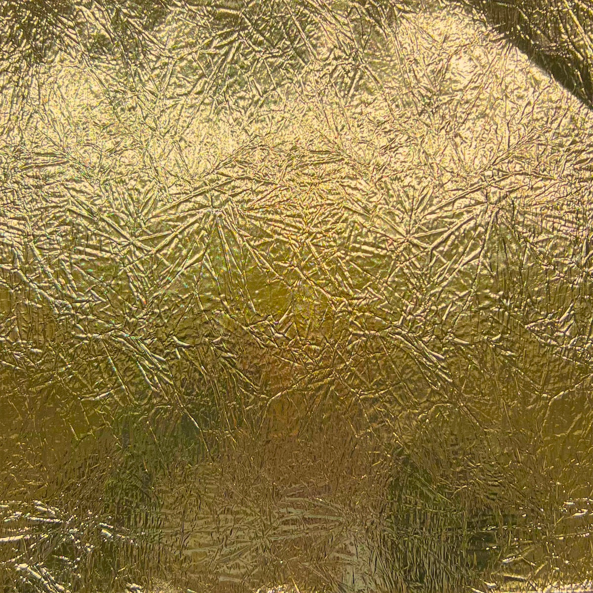 Chrome Mirror Reflective Vinyl Fabric Crushed Distressed Foil