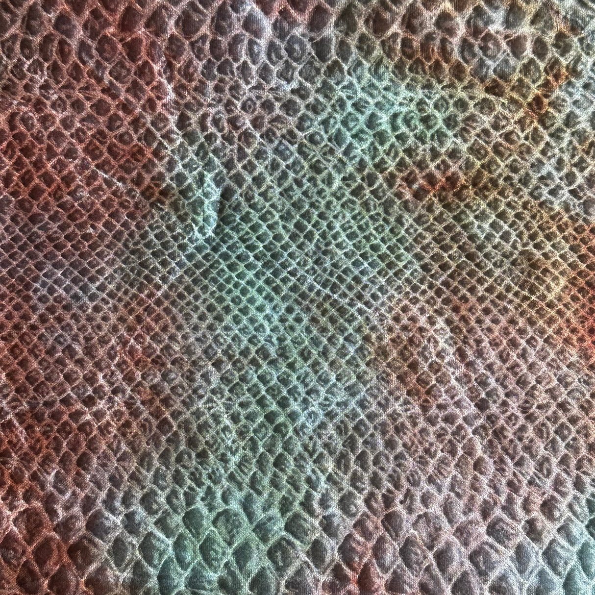 Polyester Spandex Medusa Velvet Foiled Fabric