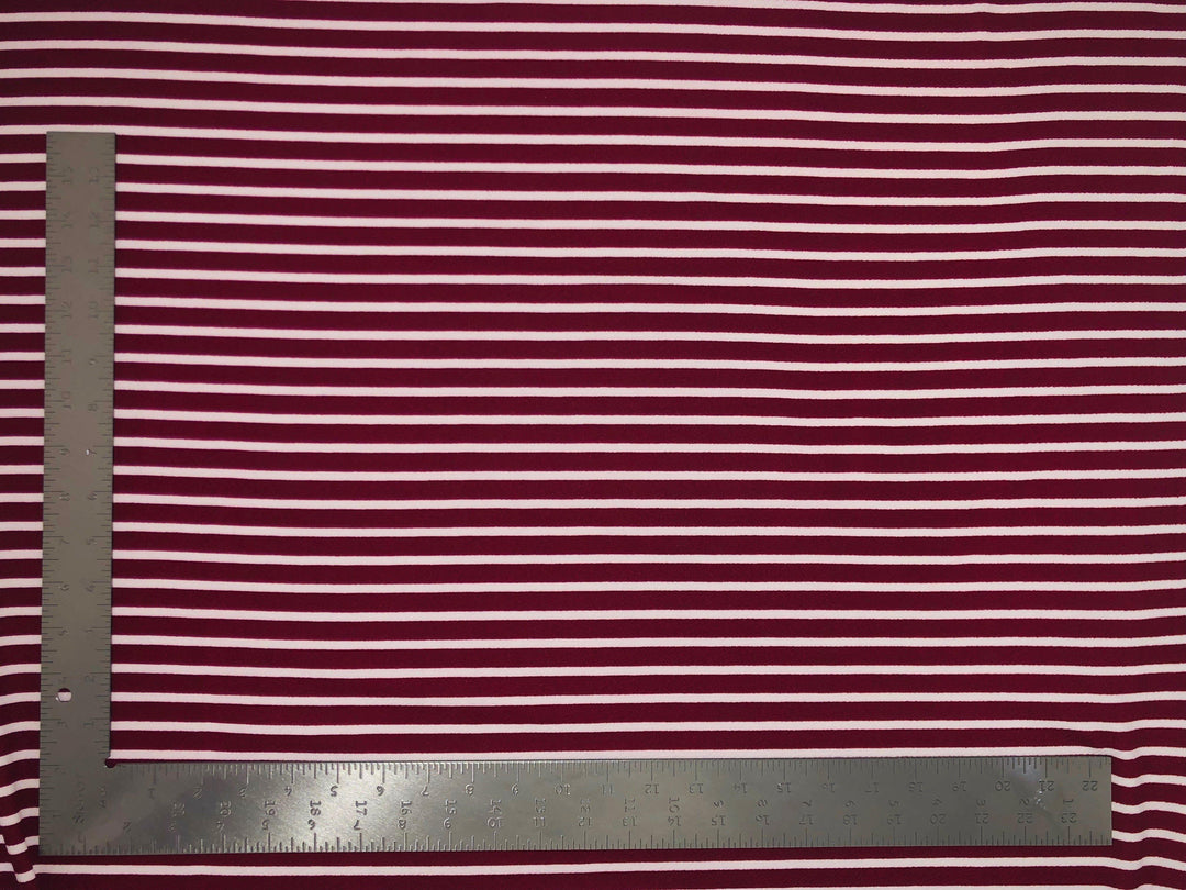 1 Yard Liverpool Knit Horizontal Stripe Fabric for Apparel and DIY Projects – 58–60 Inches Wide