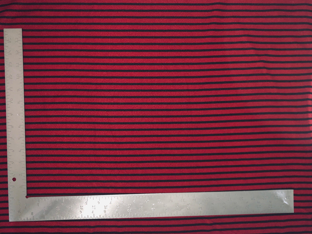 1 Yard Liverpool Knit Horizontal Stripe Fabric for Apparel and DIY Projects – 58–60 Inches Wide