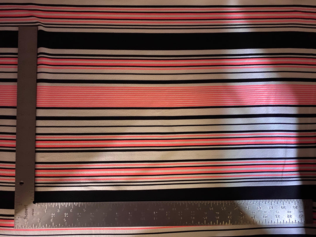 1 Yard Liverpool Knit Horizontal Multicolor Stripe Fabric for Apparel and Crafts – 58–60 Inches Wide