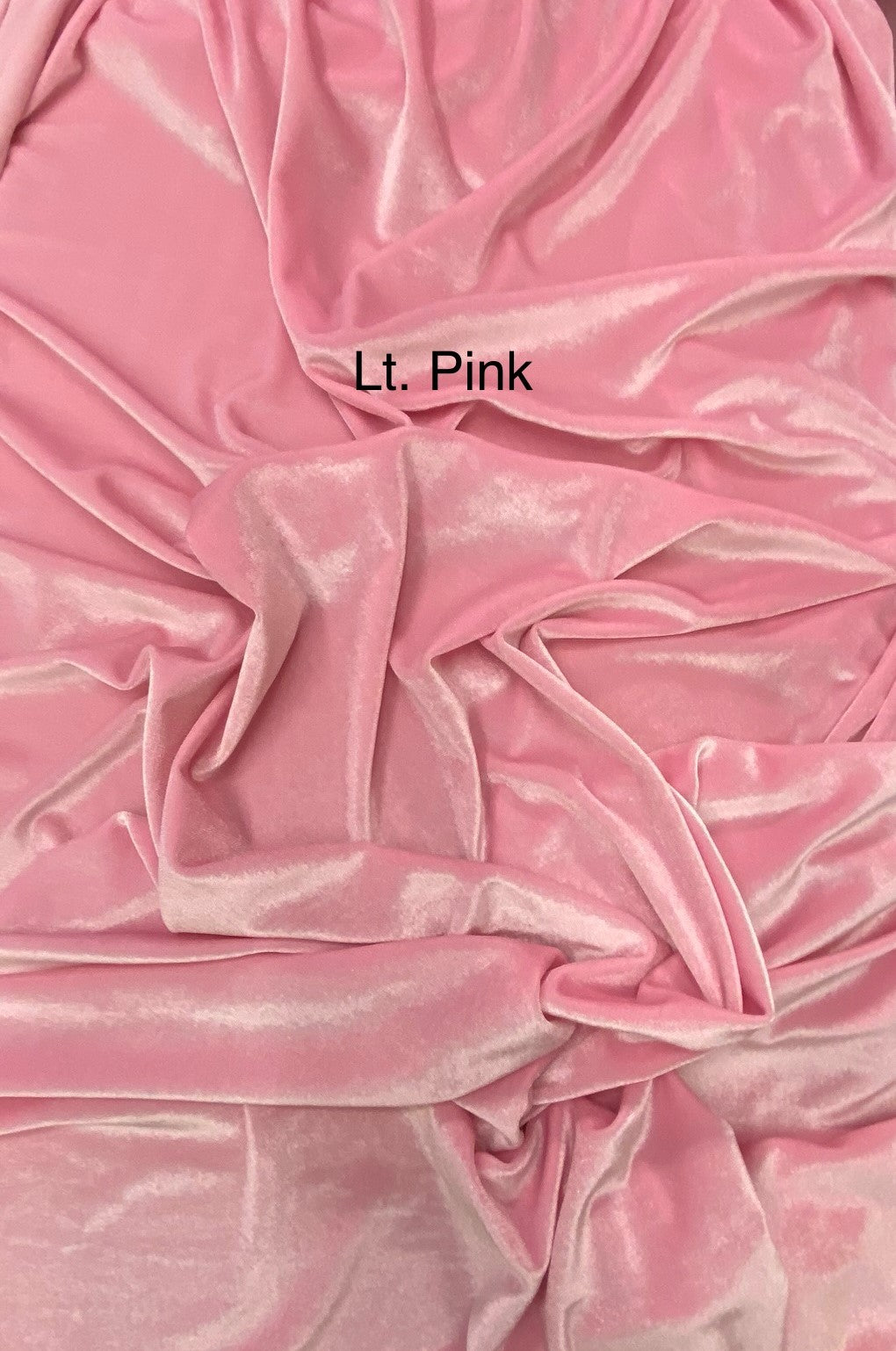 Pink Stretch Velvet Fabric - Pink, 58"-60" Wide