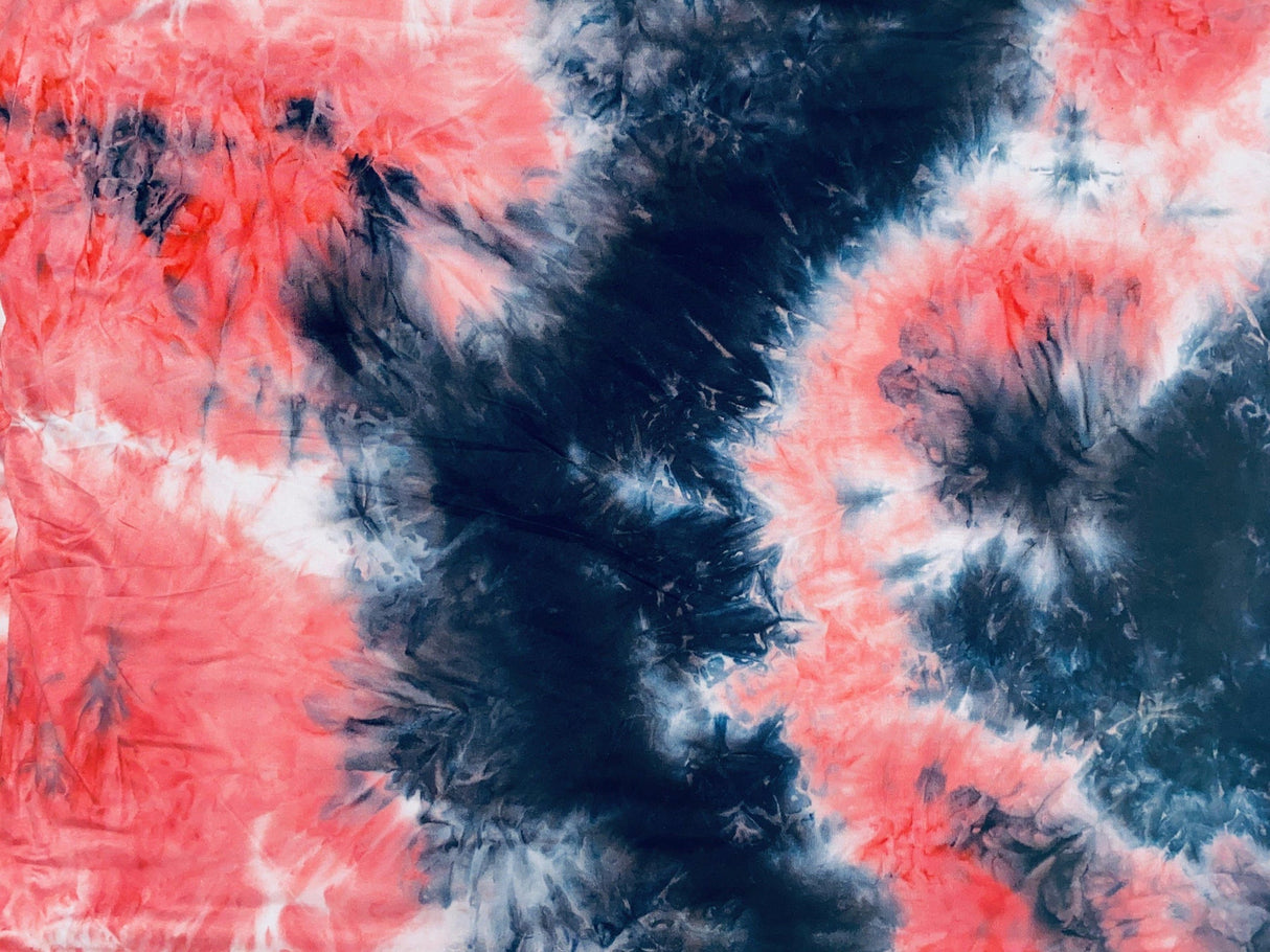 1 Yard Ultra Soft DTY Double Sided Brushed Knit Tie Dye Fabric Stretch Lightweight 58 60 Inch Width