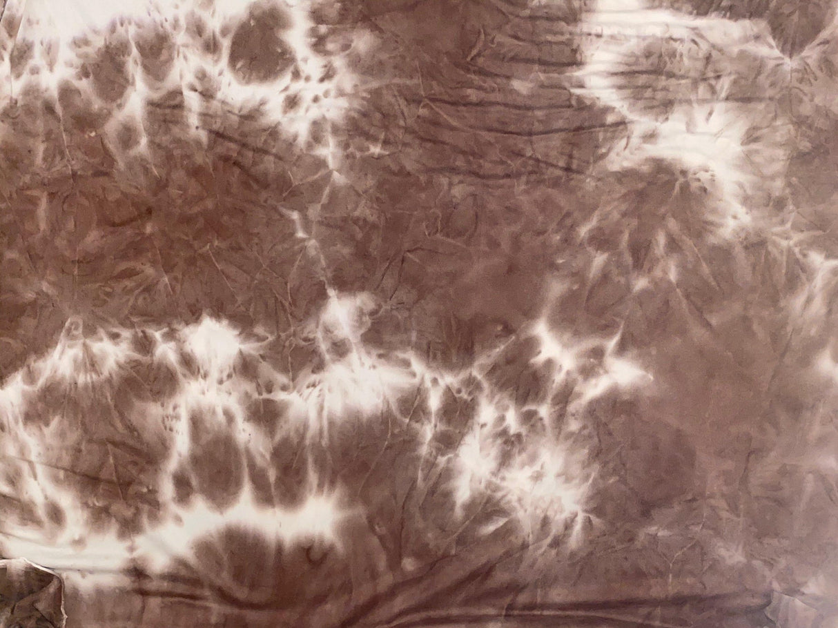 1 Yard Soft DTY Double Sided Brushed Knit Tie Dye Fabric for Stylish Stretch Apparel 58 60 Inch Width