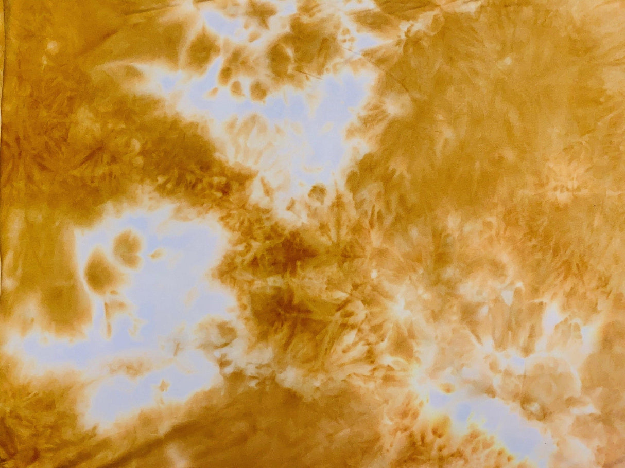 1 Yard Soft DTY Double Sided Brushed Knit Tie Dye Fabric for Stylish Stretch Apparel 58 60 Inch Width