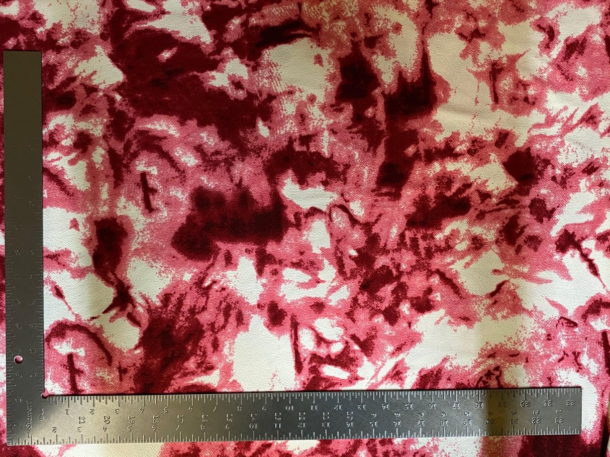 1 Yard Trendy Liverpool Knit Tie Dye Print Fabric Stretch Textured Crepe Material 60 Inch Width