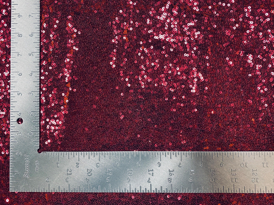 1 Yard 3mm Mini Shiny Sequins on Poly Spandex Mesh Fabric Sparkly Stretch 60 Inch Width