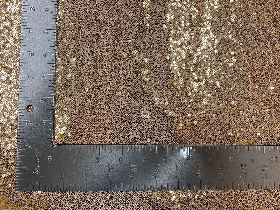 1 Yard 3mm Mini Shiny Sequins on Poly Spandex Mesh Fabric Sparkly Stretch 60 Inch Width