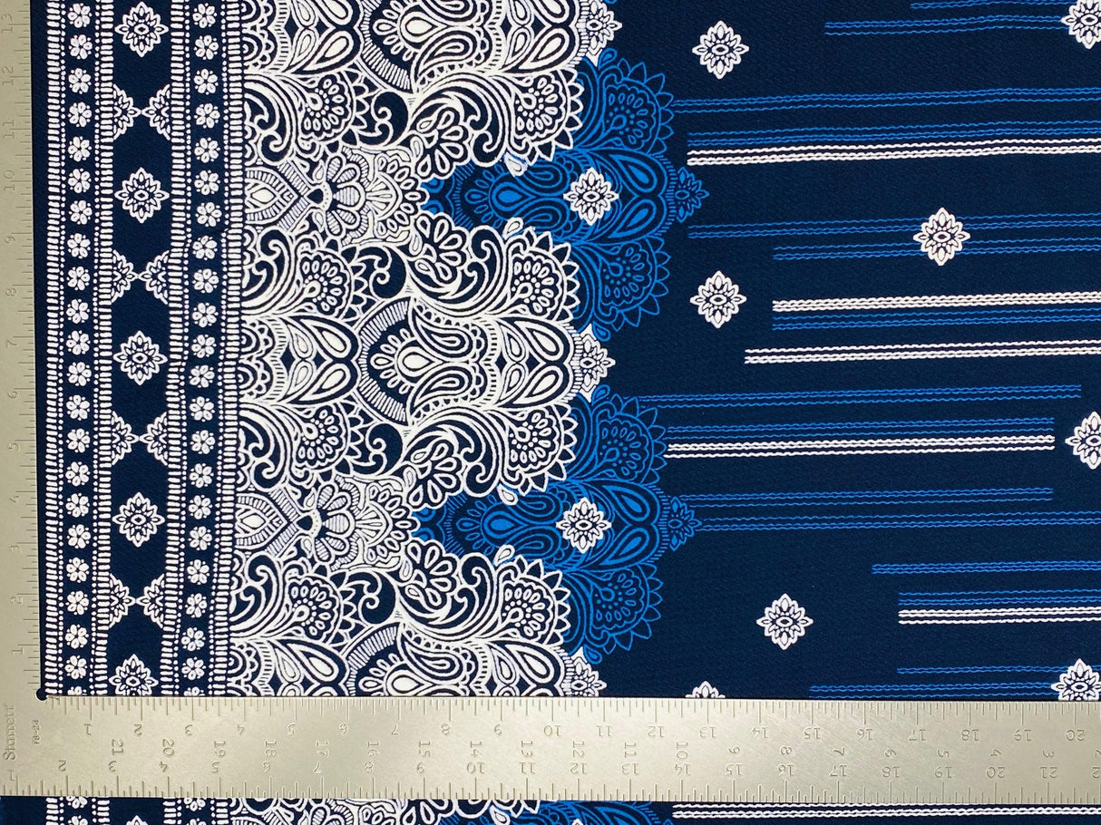 1 Yard Stylish Bullet Knit Puff Geometric Print Fabric Stretch Textured Medium Weight 60 Inch Width