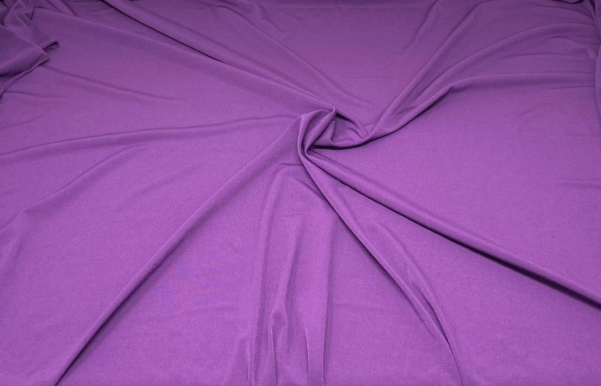 1 Yard Sleek ITY Knit Solid Fabric Soft Stretch Medium Heavy Drapey Material 60 Inch Width