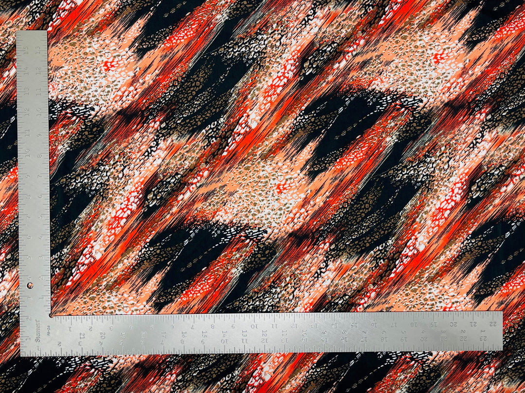 1 Yard ITY Knit Geometric Print Fabric for Fashion and Apparel 60 Inches Wide