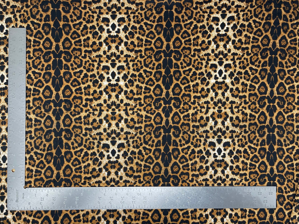 1 yard double brushed animal print knit fabric soft stretch material for tops dresses 60 inches wide