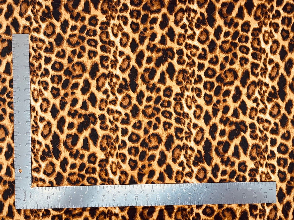 1 yard DTY brushed animal print knit fabric 60 inch soft double sided stretch for fashion