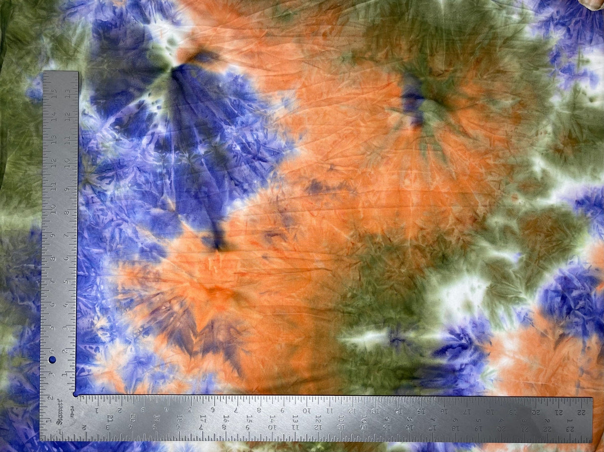 1 Yard DTY Double Brushed Tie Dye Knit Fabric – Ultra Soft Lightweight Stretch Fabric for Apparel