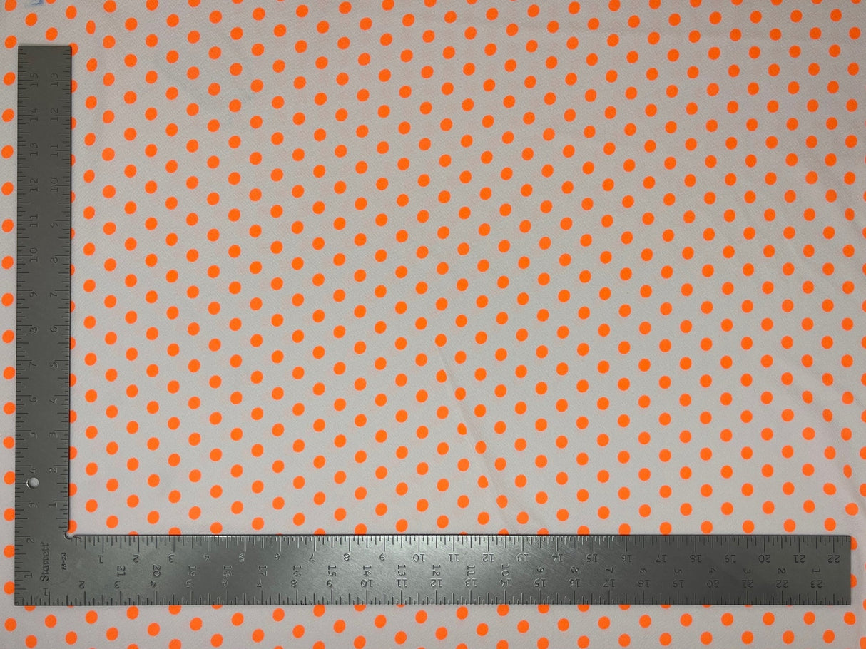 1 Yard Liverpool Knit Neon Polka Dot Fabric – Medium Weight Stretch Fabric for Bold Apparel Designs