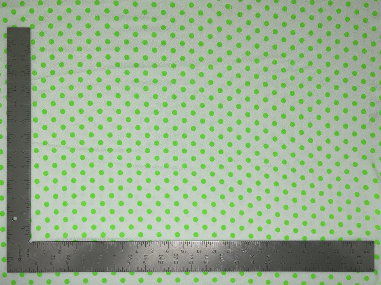 1 Yard Liverpool Knit Neon Polka Dot Fabric – Medium Weight Stretch Fabric for Bold Apparel Designs