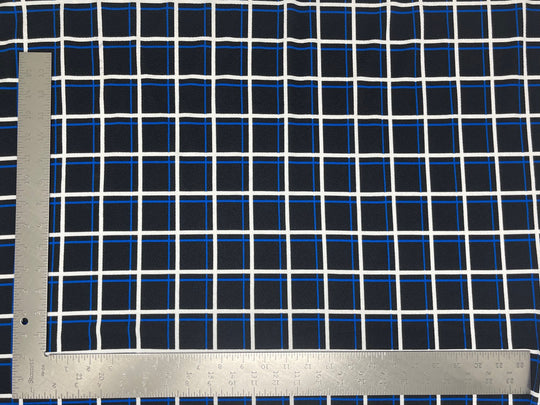 1 Yard Liverpool Knit Geometric Print Fabric – Medium Weight Stretch Fabric with Modern Pattern