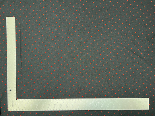 1 Yard Liverpool Knit Polka Pin Dot Fabric – Medium Weight Textured Stretch Fabric for Clothing 58" 60" width